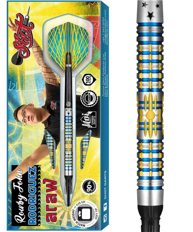 Shot Softtip Darts Rowby John Rodriguez Araw 18g Shot Softtip Darts Rowby John Rodriguez Araw 18g