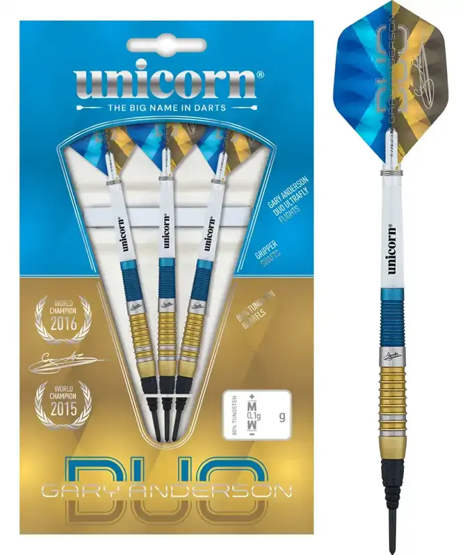 Unicorn Softtip Darts Gary Anderson DUO 18g
