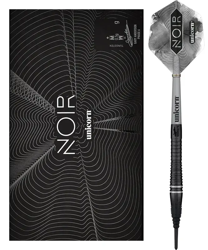 Unicorn Softtip Darts Noir Gary Anderson Phase 6 18g