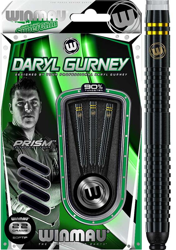 Winmau Softtip Darts Daryl Gurney Special Black 22g