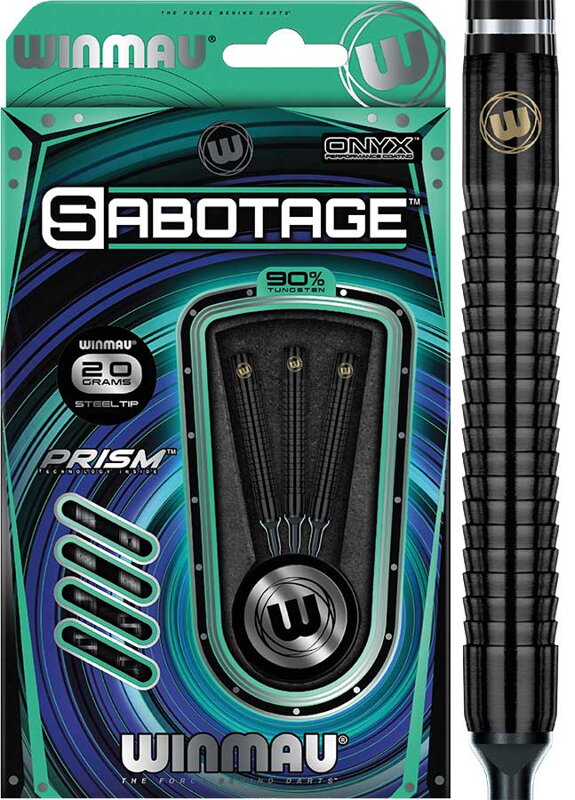 Winmau Softtip Darts Sabotage Black 20g Winmau Softtip Darts Sabotage Black 20g