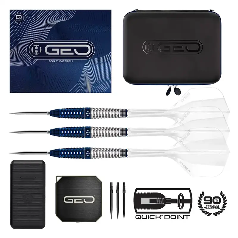 Harrows Steeltip Darts Geo 02 Torpedo Quick Point 24g