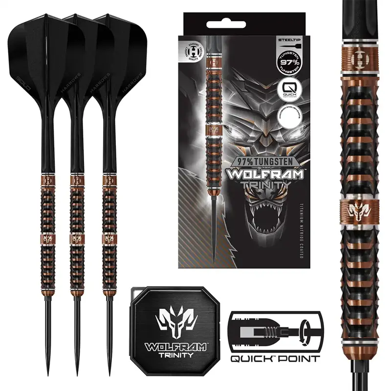 Harrows Steeltip Darts Wolfram Trinity QP 24g