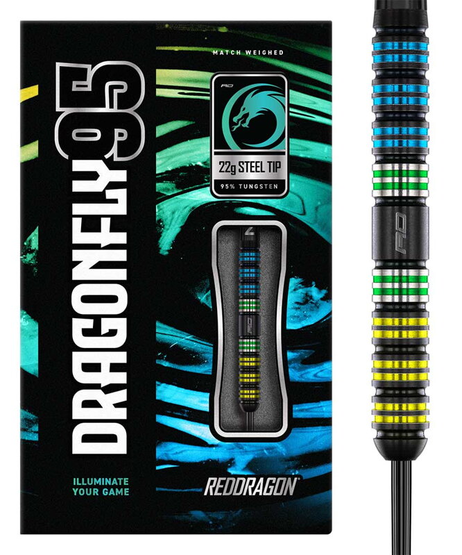 Red Dragon Steeltip Darts Dragonfly 95 Parallel 22g