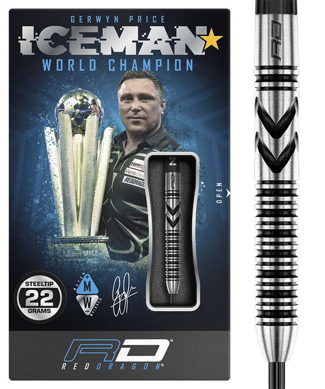 Red Dragon Steeltip Darts Gerwyn Price Thunderbolt 22g