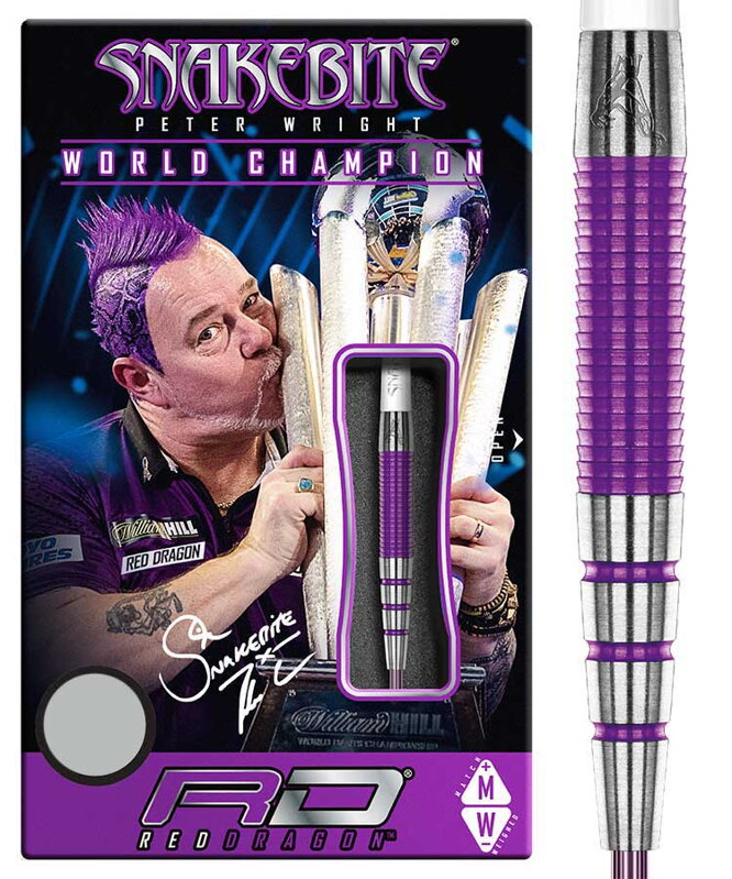 Red Dragon Steeltip Darts Peter Wright Snakebite PL 15 Medusa 23g