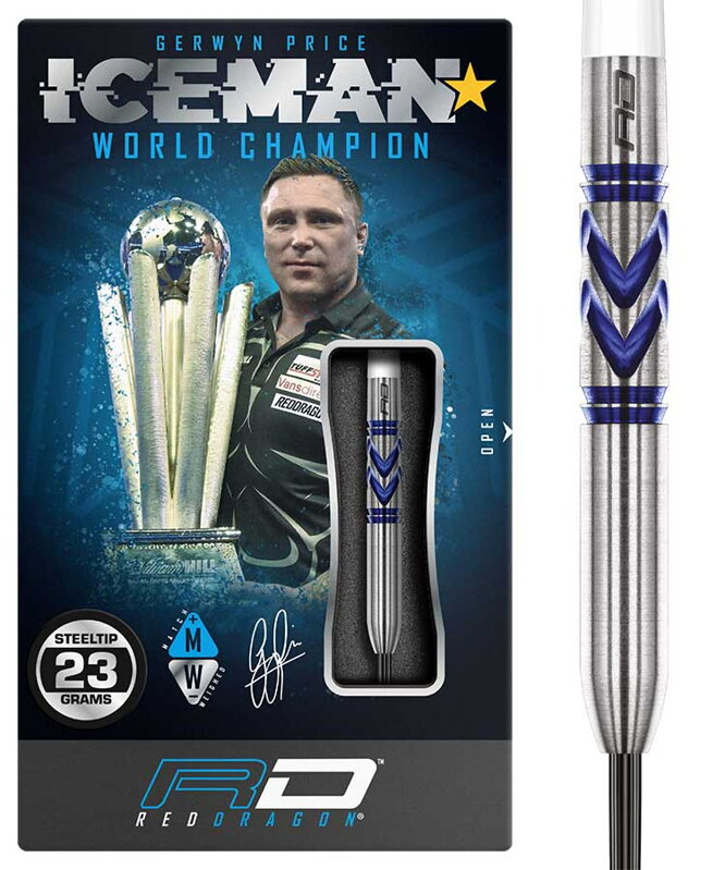 Red Dragon Steeltip Darts Gerwyn Price Avalanche Pro 23g