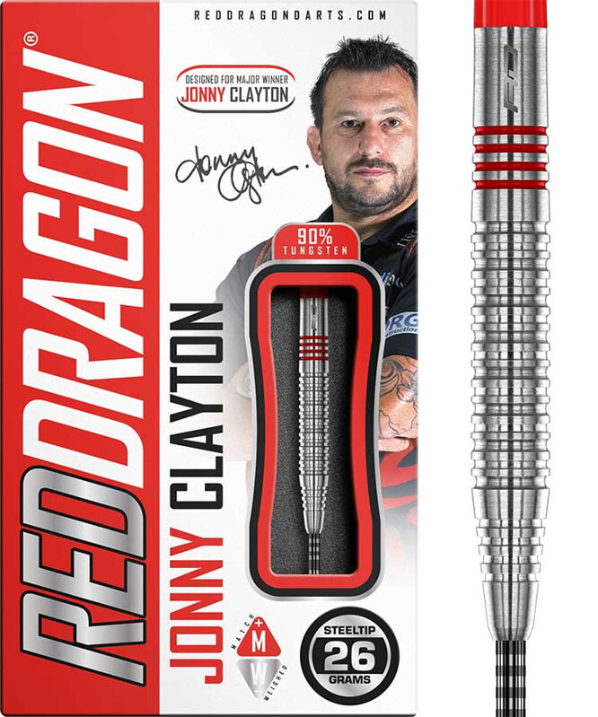 Red Dragon Steeltip Darts Jonny Clayton Original 2.0 26g Red Dragon Steeltip Darts Jonny Clayton Original 2.0 26g