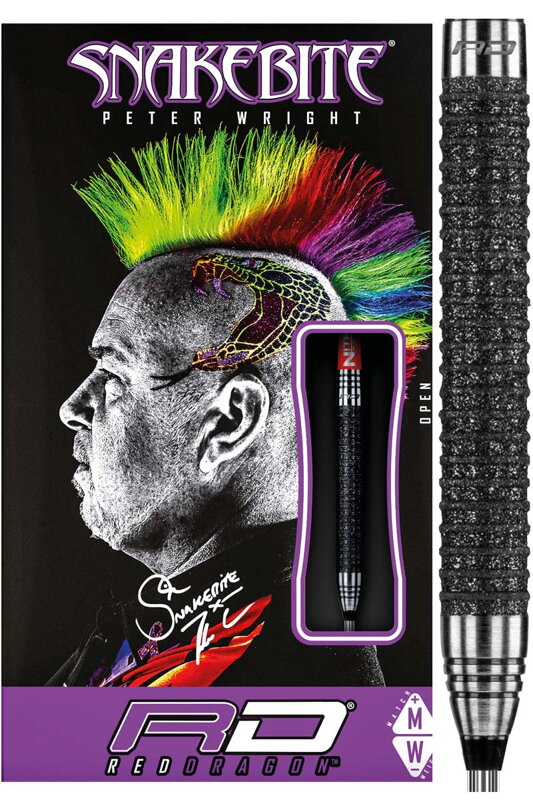 Red Dragon Steeltip Darts Peter Wright SNAKEBITE Melbourne Masters Edition 22g 