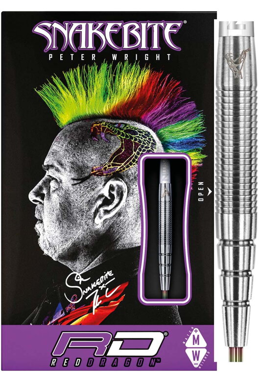 Red Dragon Steeltip Darts Peter Wright Snakebite PL15 26g Red Dragon Steeltip Darts Peter Wright Snakebite PL15 26g