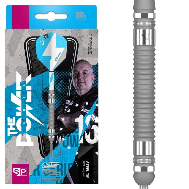 Target Steeltip Darts Phil Taylor The Power Series Silver 24g