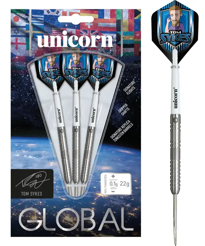 Unicorn Steeltip Darts Global Tom Sykes 22g