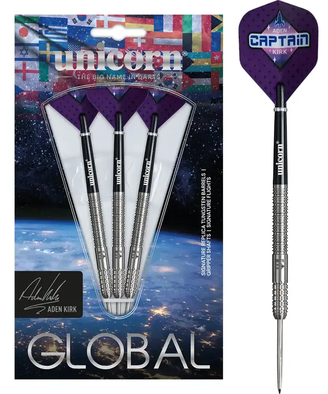 Unicorn Steeltip Darts Global Aden Kirk 22g