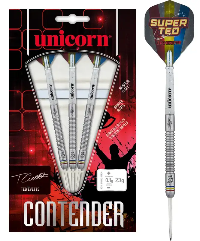 Unicorn Steeltip Darts Contender Ted Evetts P2 23g