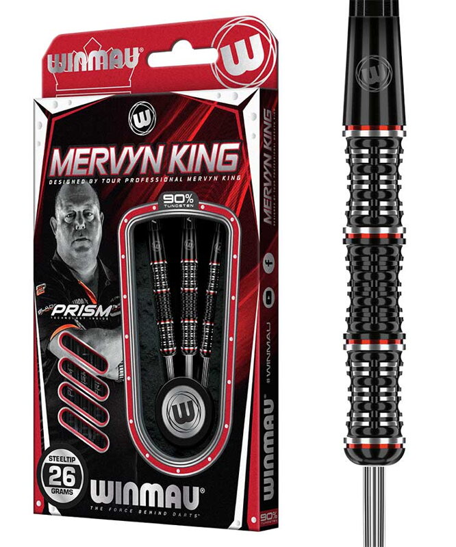 Winmau Steeltip Darts Mervyn King SE 26g Winmau Steeltip Darts Mervyn King SE 26g