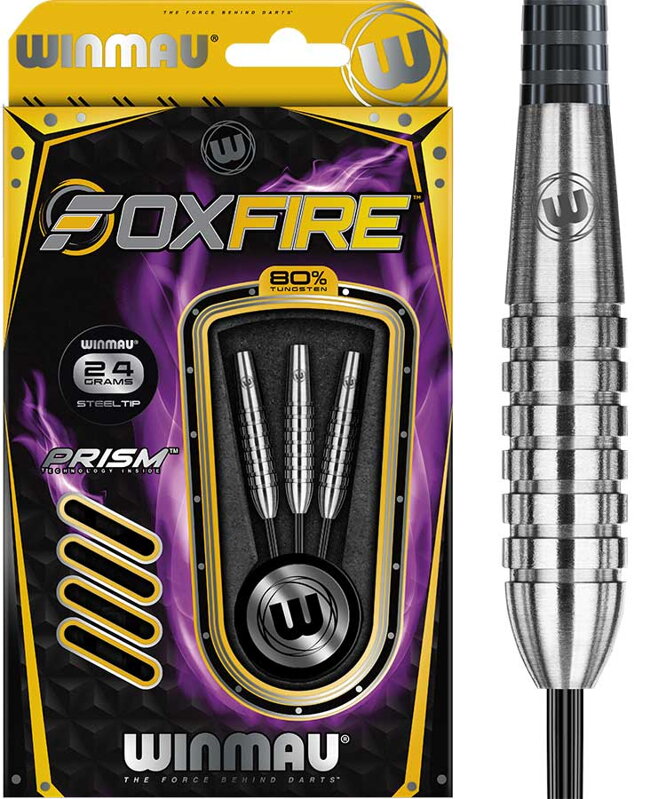 Winmau Steeltip Darts Foxfire 2 24g Winmau Steeltip Darts Foxfire 2 24g