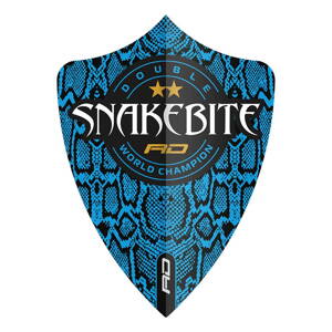 Red Dragon Flights Snakebite Hardcore Ionic Blue logo Freestyle DWC