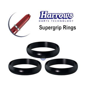 Harrows Supergrip Rings Black 3ks