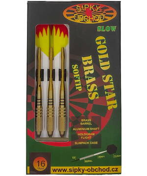 Ruthless Softtip Darts Gold Star 1 Slow 16g