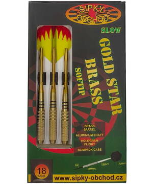 Ruthless Softtip Darts Gold Star 1 Slow 18g