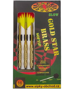 Ruthless Softtip Darts Gold Star 4 Slow 16g