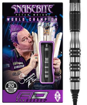 Red Dragon Softtip Darts Peter Wright Black Racer 20g