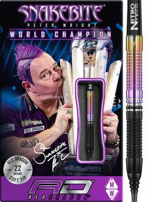 Red Dragon Softtip Darts Peter Wright World Champion 22g