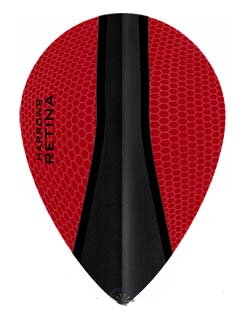 Harrows Flights Retina pear RedBlack