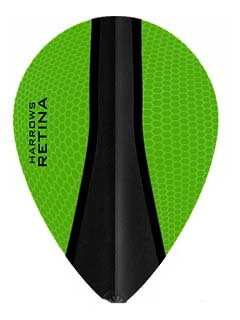 Harrows Flights Retina pear GreenBlack