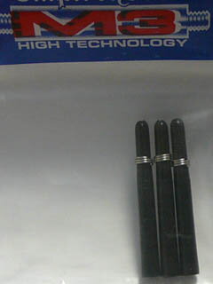 Empire dart Nylon Shafts m3 Black Short