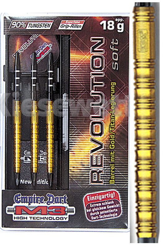 Empire Dart Softtip Darts M3 Heavy Revolution Gold 18g