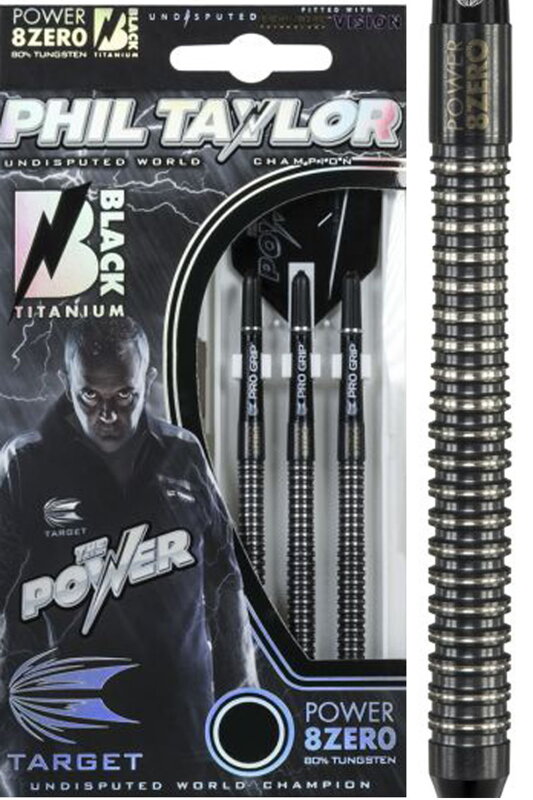 Target Softtip Darts Phil Taylor 8zero Titanium Black 19g